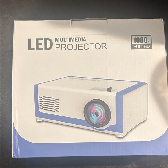 Other - LED Multimedia Projector - White and Blue